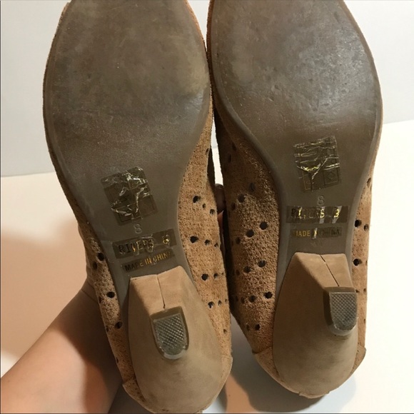 Jeffrey Campbell Shoes Jeffrey Campbell Nude Suede Ankle Booties Poshmark